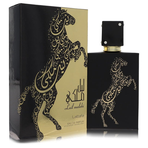 Lattafa Lail Maleki by Lattafa Eau De Parfum Spray (Unisex) 3.4 oz for Men